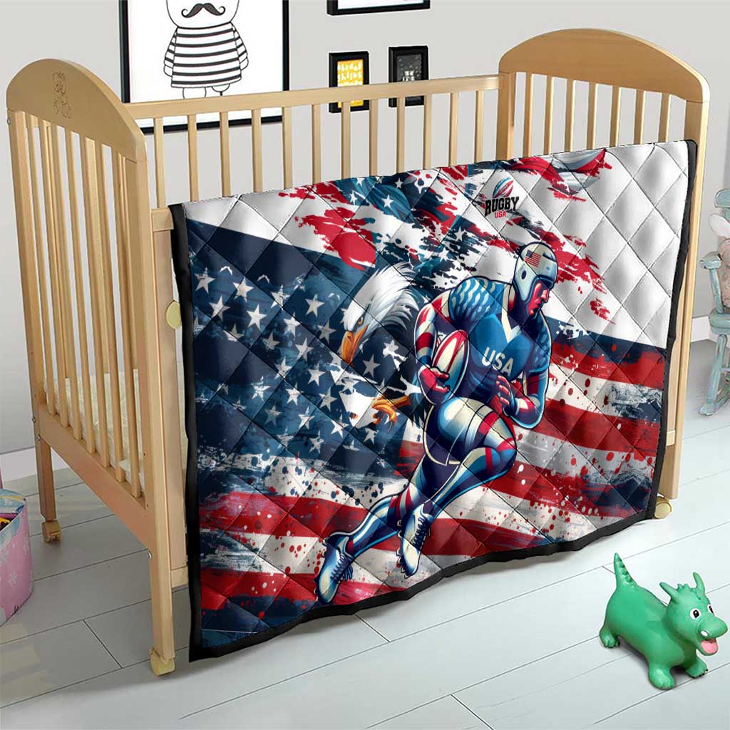 USA Rugby Quilt Summer Paris 2024 - Wonder Print Shop