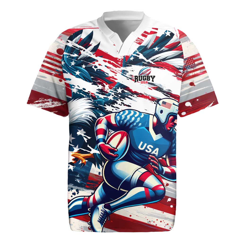 USA Rugby Rugby Jersey Summer Paris 2024 - Wonder Print Shop