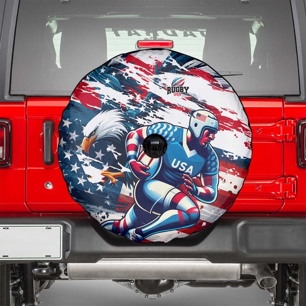 USA Rugby Spare Tire Cover Summer Paris 2024 - Wonder Print Shop