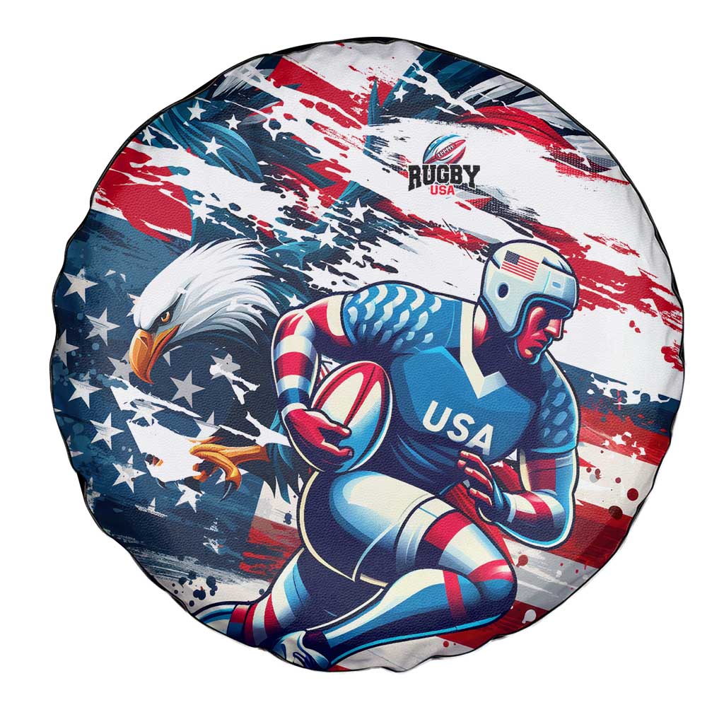 USA Rugby Spare Tire Cover Summer Paris 2024 - Wonder Print Shop