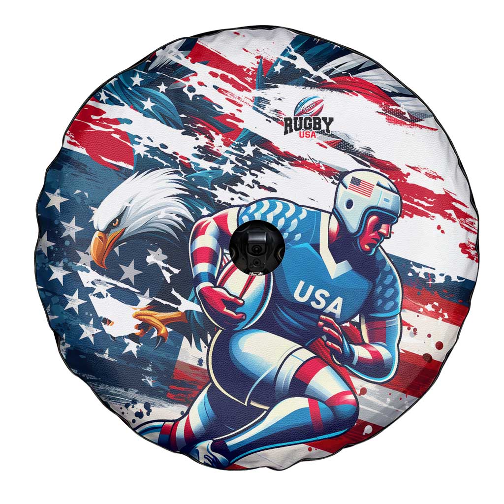 USA Rugby Spare Tire Cover Summer Paris 2024 - Wonder Print Shop