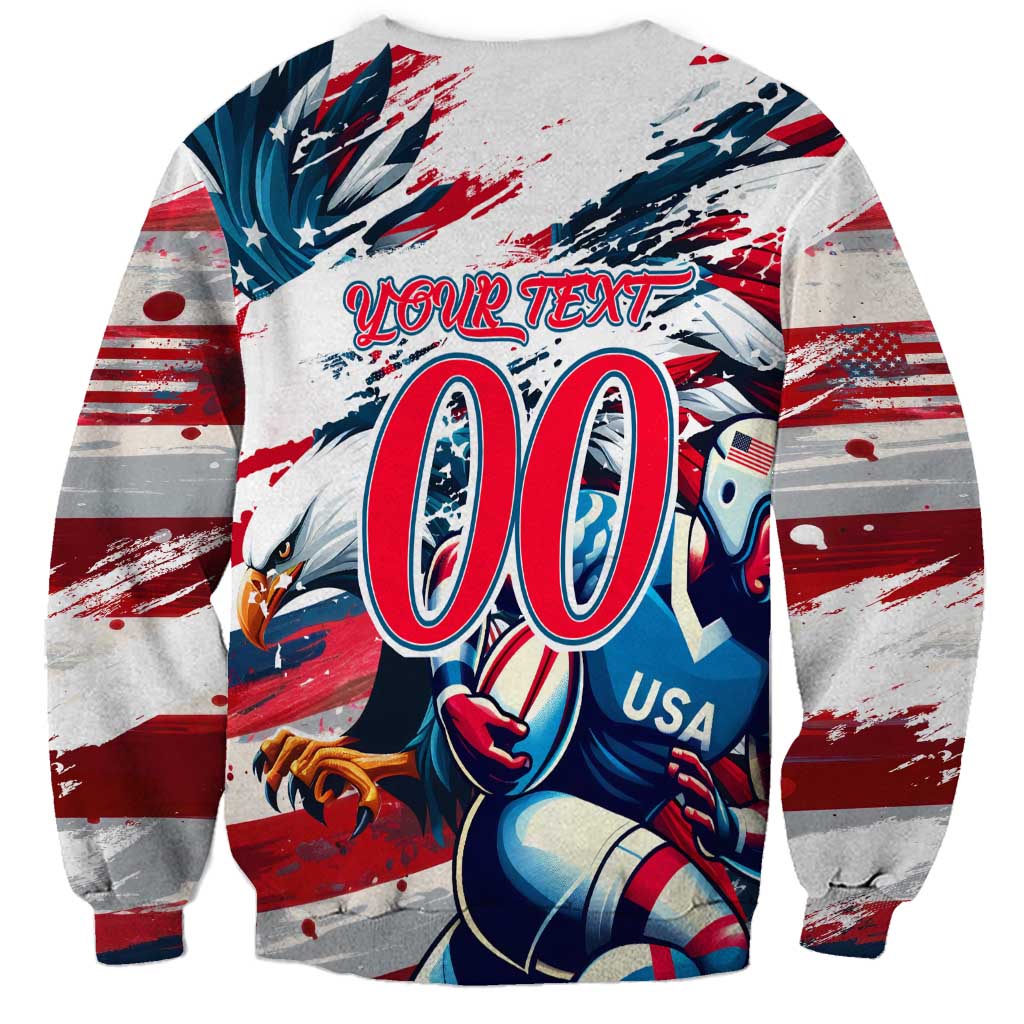 USA Rugby Sweatshirt Summer Paris 2024 - Wonder Print Shop