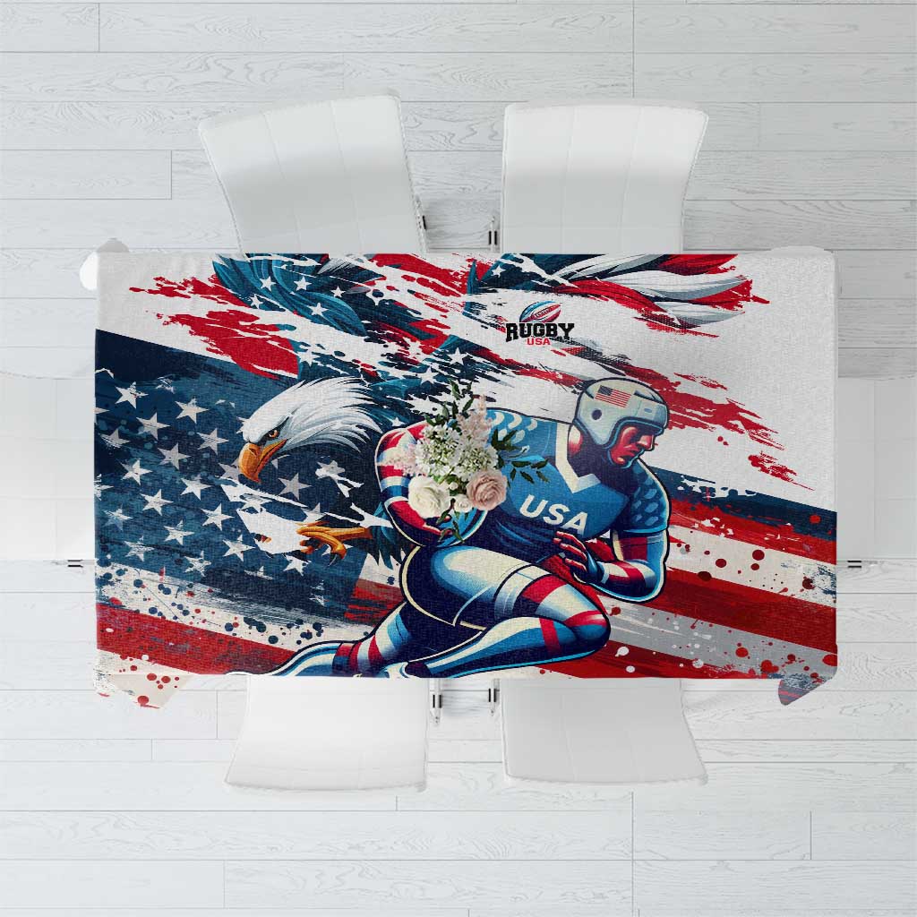 USA Rugby Tablecloth Summer Paris 2024 - Wonder Print Shop