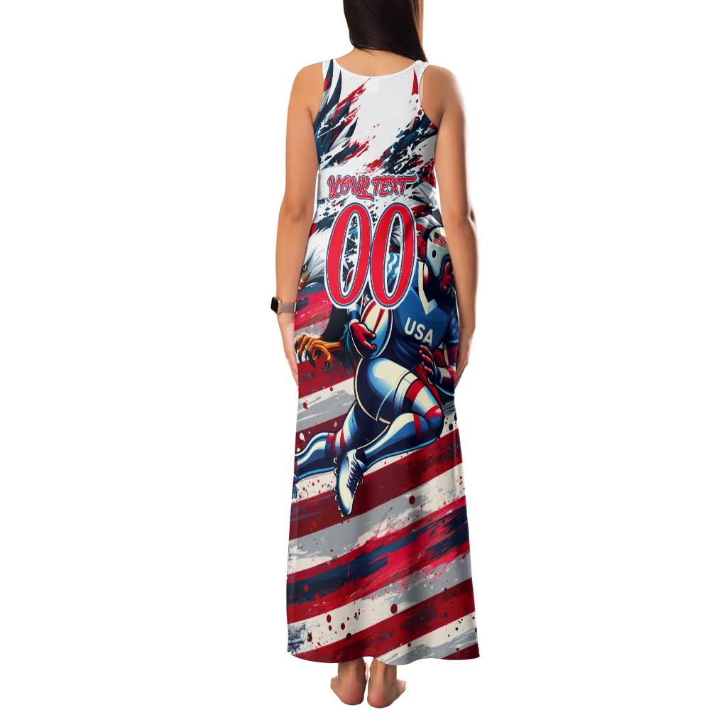 USA Rugby Tank Maxi Dress Summer Paris 2024 - Wonder Print Shop
