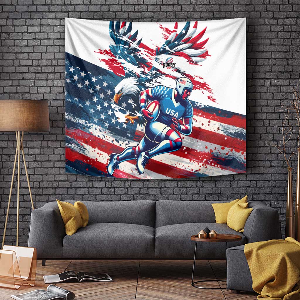 USA Rugby Tapestry Summer Paris 2024 - Wonder Print Shop