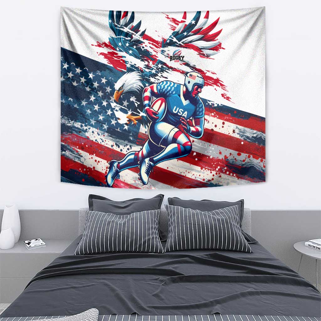 USA Rugby Tapestry Summer Paris 2024 - Wonder Print Shop