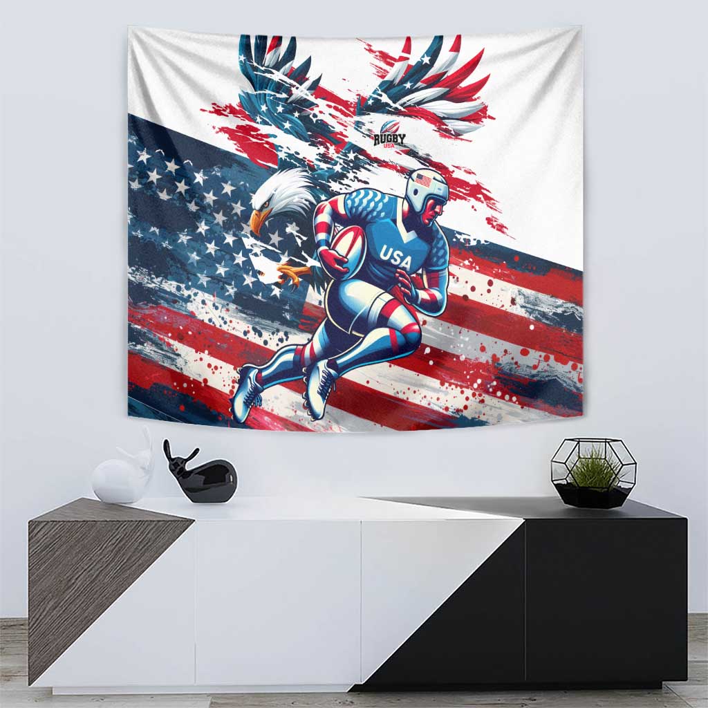 USA Rugby Tapestry Summer Paris 2024 - Wonder Print Shop