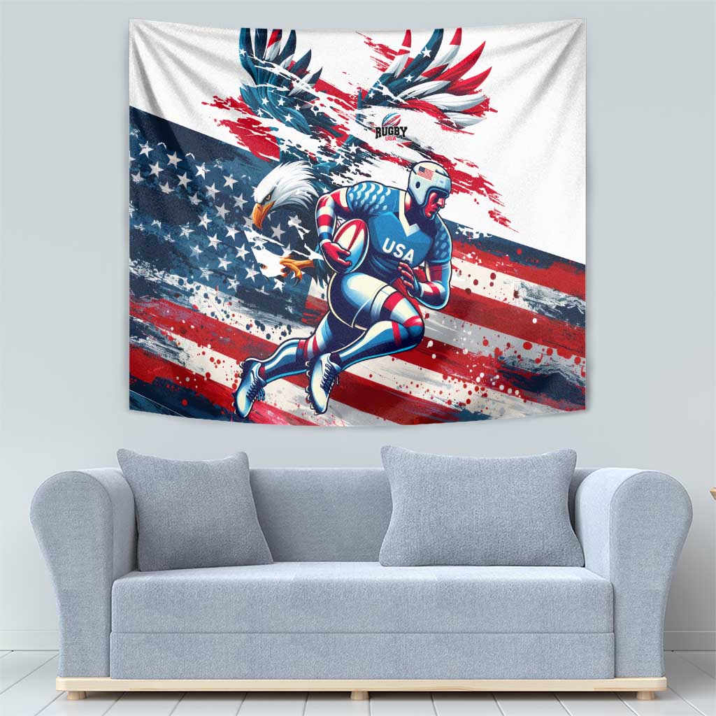 USA Rugby Tapestry Summer Paris 2024 - Wonder Print Shop