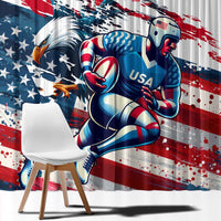 USA Rugby Window Curtain Summer Paris 2024 - Wonder Print Shop