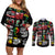 Civil Rights Movement Couples Matching Off Shoulder Short Dress and Long Sleeve Button Shirts Poster Art Black Pride - Wonder Print Shop
