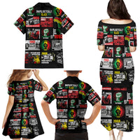 Civil Rights Movement Family Matching Puletasi Dress and Hawaiian Shirt Poster Art Black Pride - Wonder Print Shop
