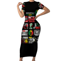 Civil Rights Movement Family Matching Short Sleeve Bodycon Dress and Hawaiian Shirt Poster Art Black Pride - Wonder Print Shop