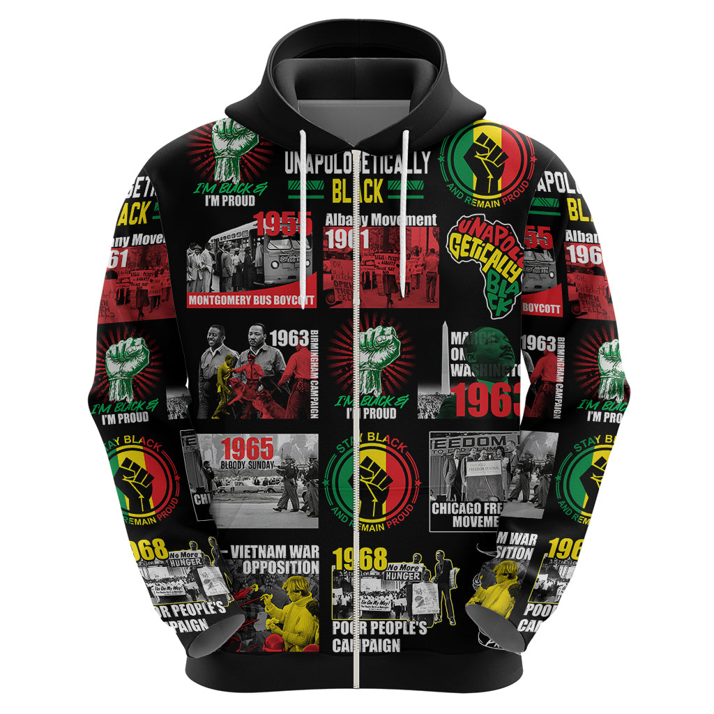 Civil Rights Movement Hoodie Poster Art Black Pride - Wonder Print Shop