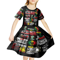 Civil Rights Movement Kid Short Sleeve Dress Poster Art Black Pride - Wonder Print Shop