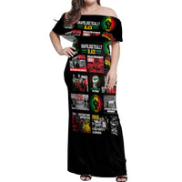 Civil Rights Movement Off Shoulder Maxi Dress Poster Art Black Pride - Wonder Print Shop