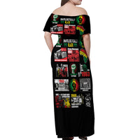 Civil Rights Movement Off Shoulder Maxi Dress Poster Art Black Pride - Wonder Print Shop