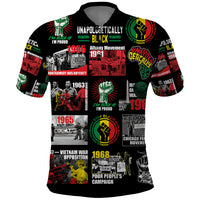 Civil Rights Movement Polo Shirt Poster Art Black Pride - Wonder Print Shop