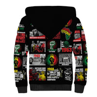 Civil Rights Movement Sherpa Hoodie Poster Art Black Pride - Wonder Print Shop
