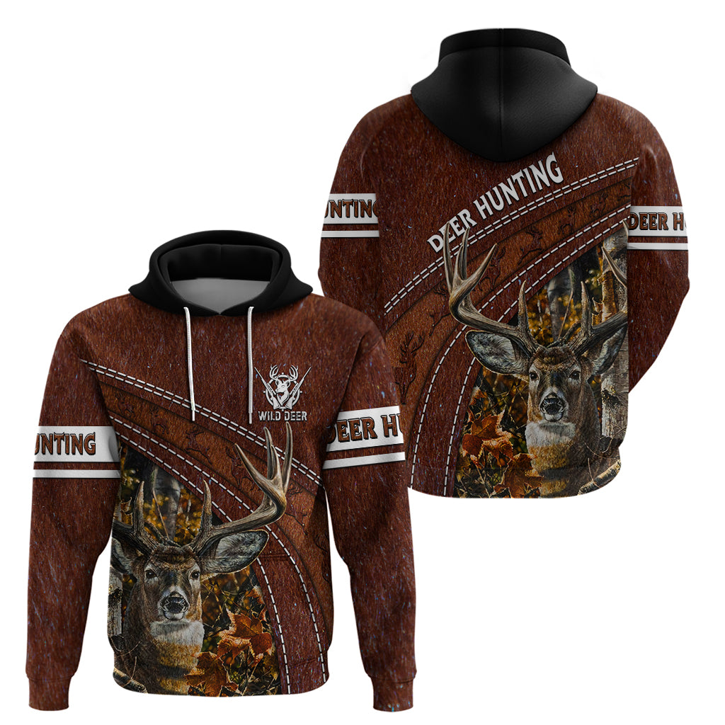 Deer Hunting Hoodie In The Forest Brown - Wonder Print Shop