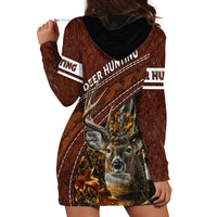 Deer Hunting Hoodie Dress In The Forest Brown - Wonder Print Shop