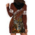 Deer Hunting Hoodie Dress In The Forest Brown - Wonder Print Shop