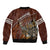 Deer Hunting Sleeve Zip Bomber Jacket In The Forest Brown - Wonder Print Shop