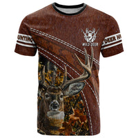 Deer Hunting T Shirt In The Forest Brown - Wonder Print Shop