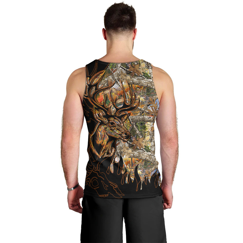 Deer Hunting Men Tank Top Autumn Forest - Wonder Print Shop
