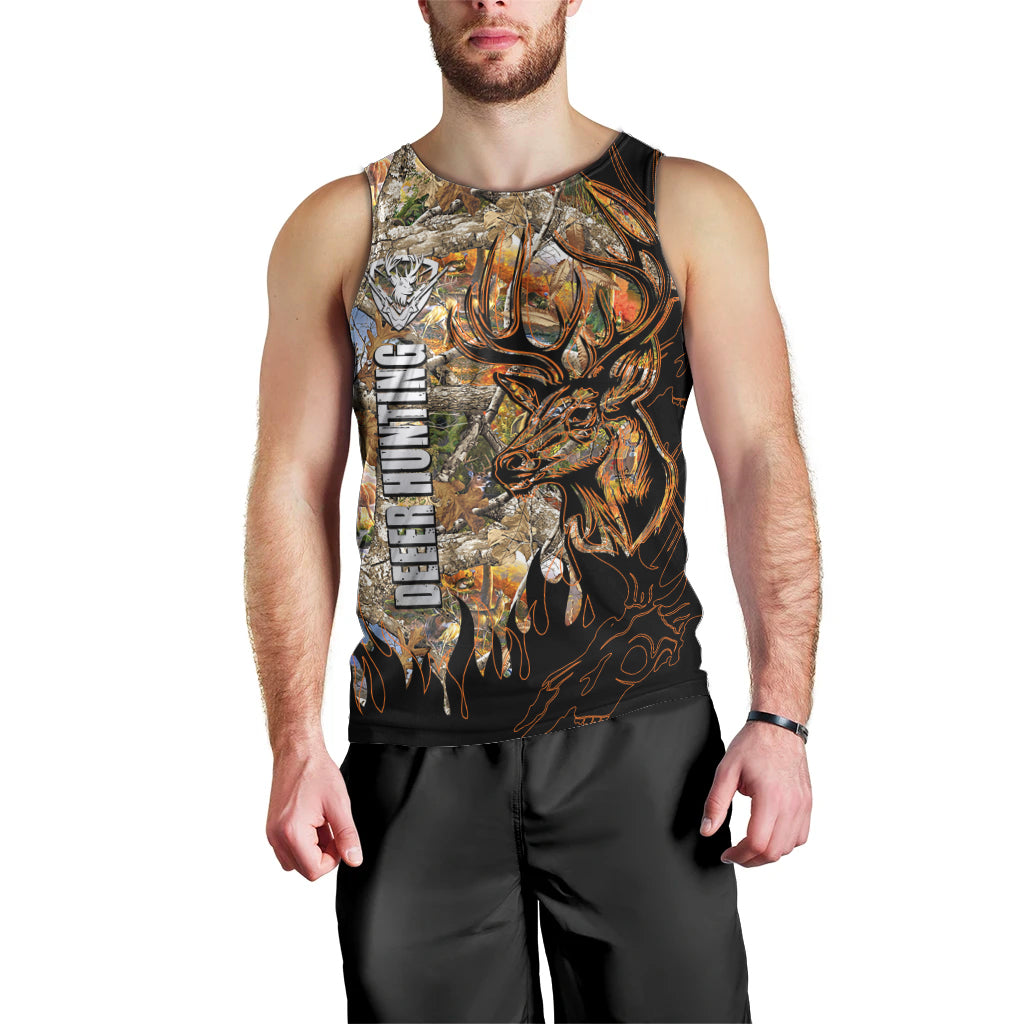 Deer Hunting Men Tank Top Autumn Forest - Wonder Print Shop