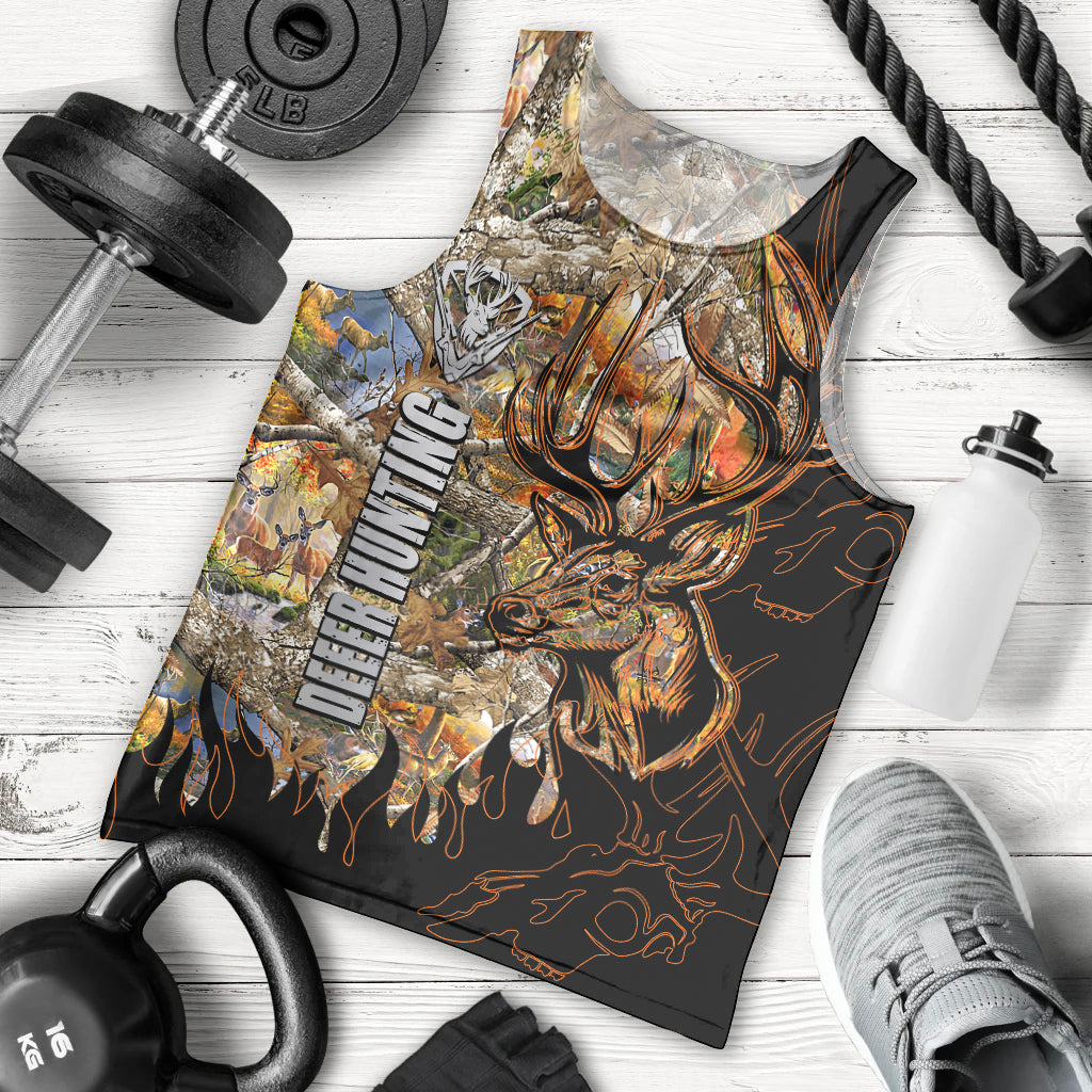 Deer Hunting Men Tank Top Autumn Forest - Wonder Print Shop