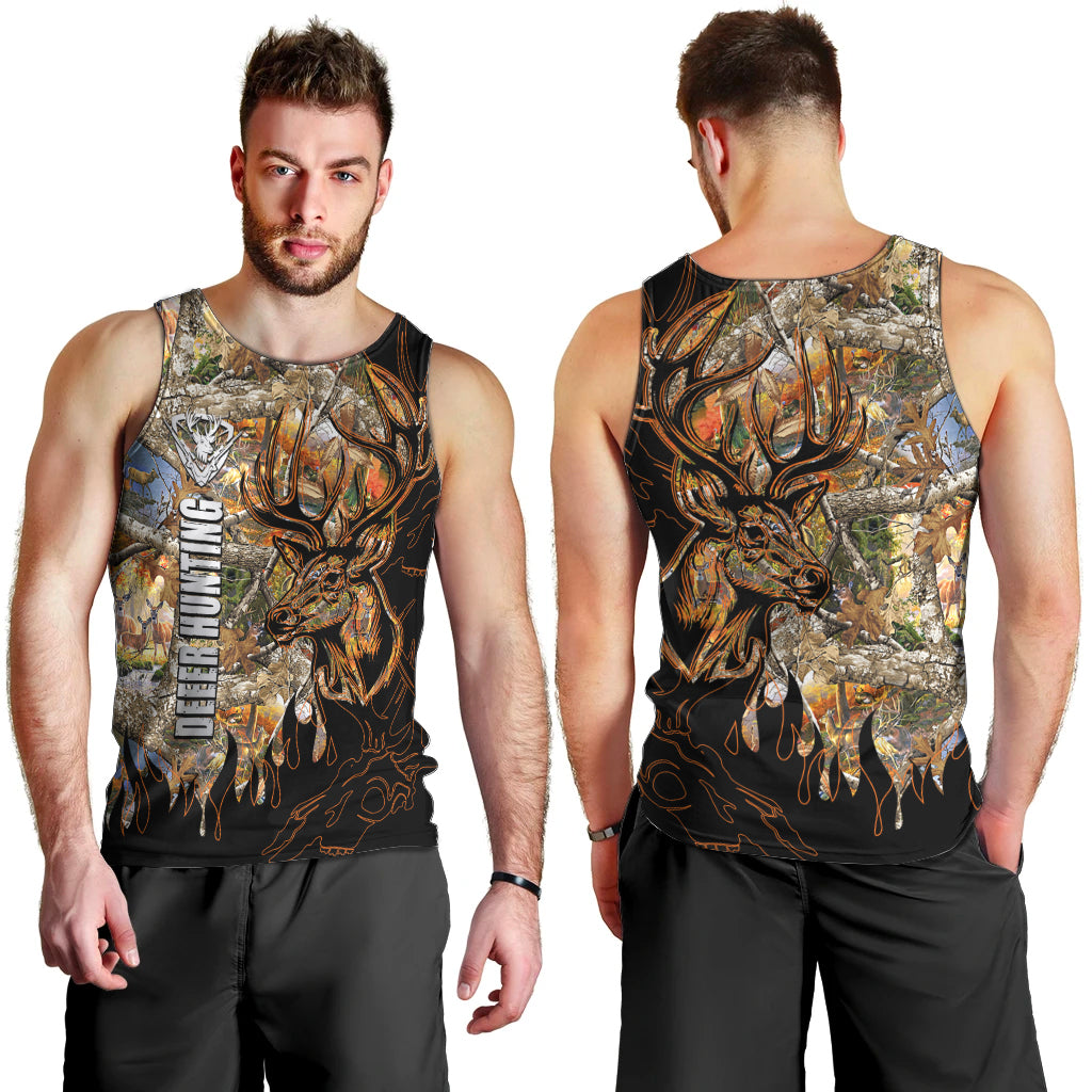 Deer Hunting Men Tank Top Autumn Forest - Wonder Print Shop