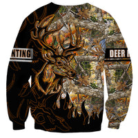 Deer Hunting Sweatshirt Autumn Forest - Wonder Print Shop