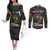 Personalized I'm Black and I'm Proud African Couples Matching Off The Shoulder Long Sleeve Dress and Long Sleeve Button Shirt