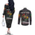 Personalized I'm Black and I'm Proud African Couples Matching Off The Shoulder Long Sleeve Dress and Long Sleeve Button Shirt