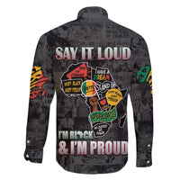 Personalized I'm Black and I'm Proud African Family Matching Off Shoulder Long Sleeve Dress and Hawaiian Shirt - Wonder Print Shop