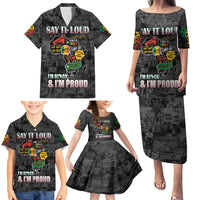 Personalized I'm Black and I'm Proud African Family Matching Puletasi and Hawaiian Shirt - Wonder Print Shop