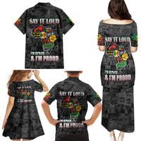 Personalized I'm Black and I'm Proud African Family Matching Puletasi and Hawaiian Shirt - Wonder Print Shop