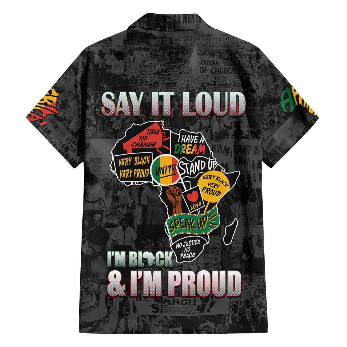 Personalized I'm Black and I'm Proud African Family Matching Puletasi and Hawaiian Shirt - Wonder Print Shop