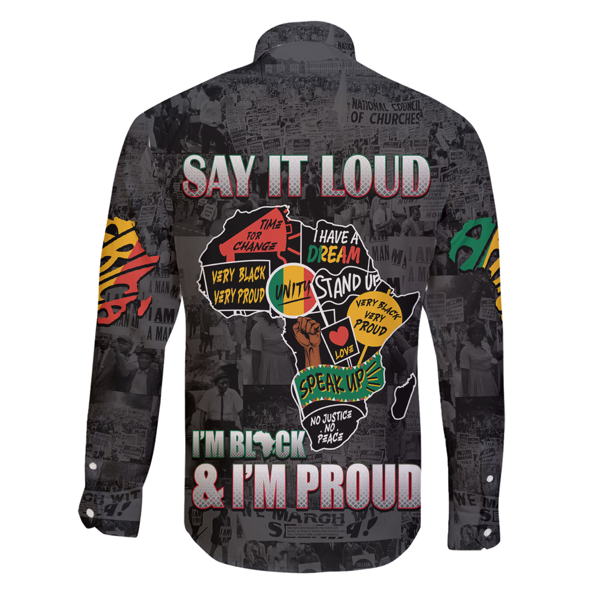 Personalized I'm Black and I'm Proud African Family Matching Puletasi and Hawaiian Shirt - Wonder Print Shop