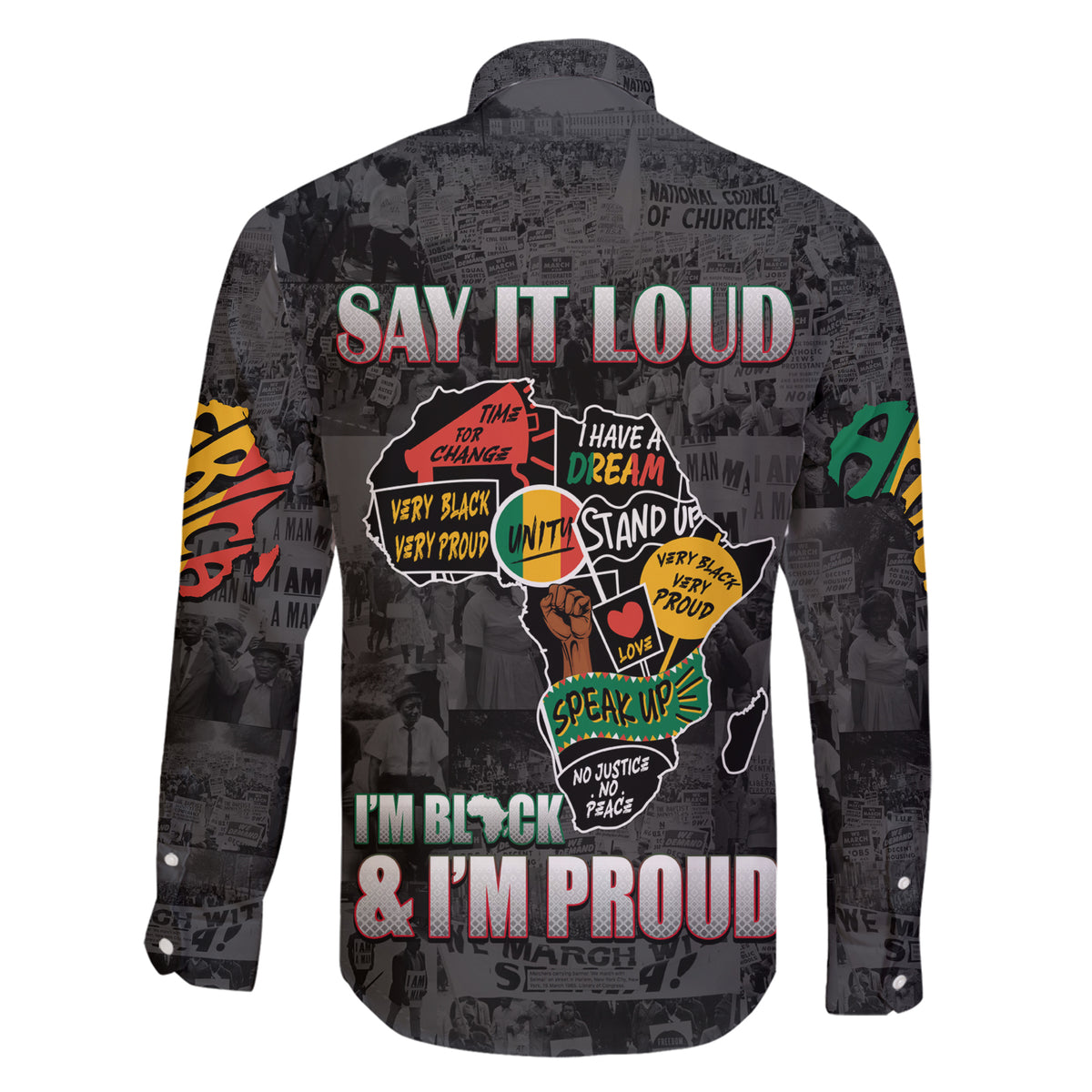 Personalized I'm Black and I'm Proud African Family Matching Short Sleeve Bodycon Dress and Hawaiian Shirt - Wonder Print Shop