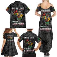 Personalized I'm Black and I'm Proud African Family Matching Summer Maxi Dress and Hawaiian Shirt - Wonder Print Shop