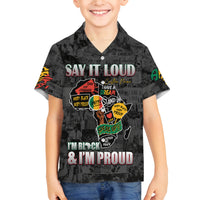 Personalized I'm Black and I'm Proud African Family Matching Tank Maxi Dress and Hawaiian Shirt - Wonder Print Shop