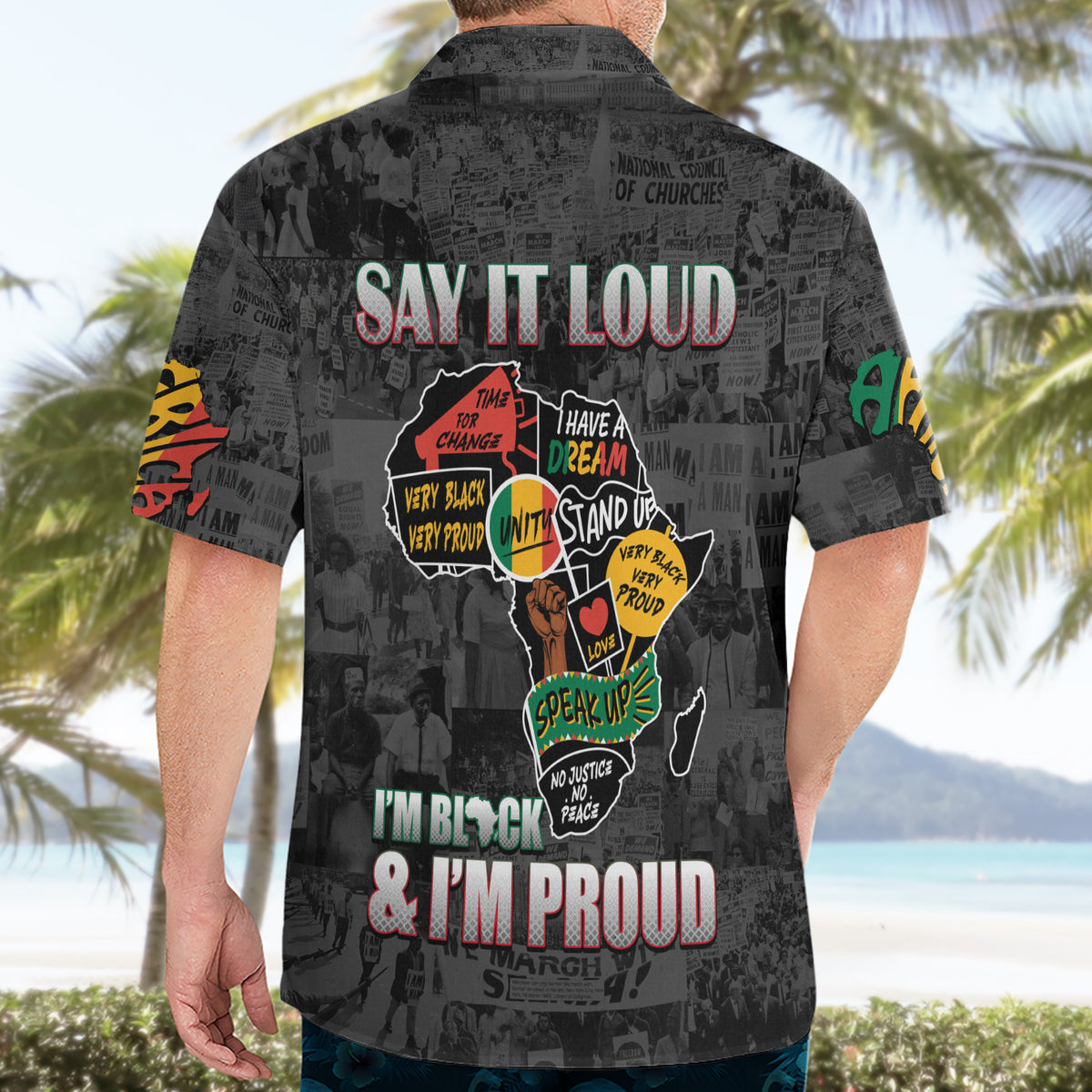 Personalized I'm Black and I'm Proud African Hawaiian Shirt - Wonder Print Shop