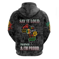 Personalized I'm Black and I'm Proud African Hoodie - Wonder Print Shop