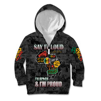 Personalized I'm Black and I'm Proud African Kid Hoodie - Wonder Print Shop