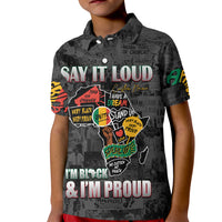 Personalized I'm Black and I'm Proud African Kid Polo Shirt - Wonder Print Shop