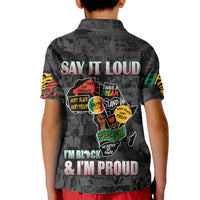 Personalized I'm Black and I'm Proud African Kid Polo Shirt - Wonder Print Shop