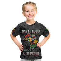 Personalized I'm Black and I'm Proud African Kid T Shirt - Wonder Print Shop