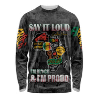 Personalized I'm Black and I'm Proud African Long Sleeve Shirt - Wonder Print Shop