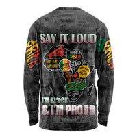 Personalized I'm Black and I'm Proud African Long Sleeve Shirt - Wonder Print Shop